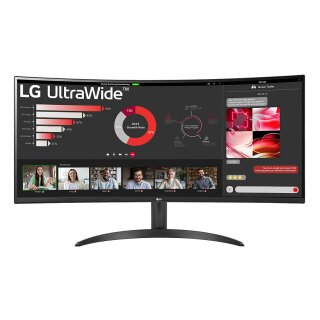 86,42cm/34" (3440x1440) LG 34WR50QK-B Ultra Wide Curved 100 Hz HDR10 5ms 2xHDMI DP