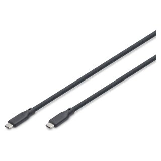 DIGITUS USB 3.2 Kabel Typ C -C Silikon St/St 0,5m schwarz