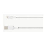 Belkin Lightning Lade/Sync Kabel ummantelt mfi 1m weiß