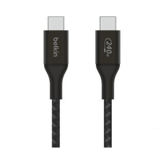 Belkin BOOST CHARGE 240W USB-C auf USB-C Kabel, 1m, schwarz