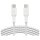 Belkin geflochtenes USB-C/USB-C 2.0 Kabel, 1m, weiß,Doppelpack
