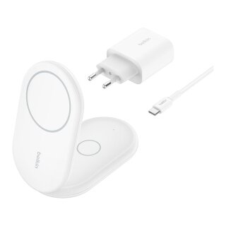 Belkin Wireless BOOST CHARGE Qi2 Ladestation 15W, weiss