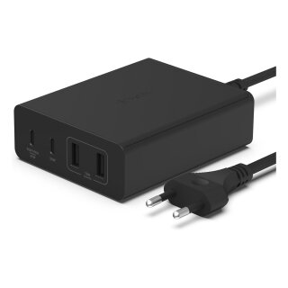 Belkin 108W 4-Port GaN, 2x USB-C, 2x USB-A, 2m Netzkabel, blk