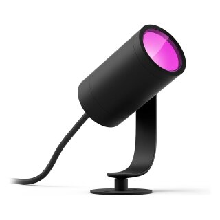 Philips Hue White & Color Ambiance Lily Spot 1 flg. Basis Schwarz 640lm