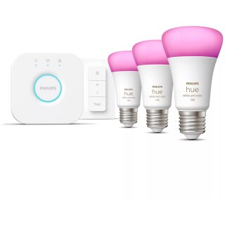 Philips Hue StiWa White & Color Ambiance E27 3er Starter Set + DS 75W