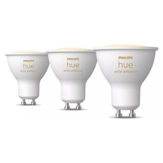 Philips Hue White Ambiance GU10 Dreierpack 3x350lm