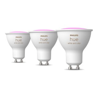 Philips Hue White & Color Ambiance GU10 Dreierpack 3x350lm