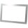 ALLNET Touch Display Tablet 14 Zoll zbh. Blende für Einbaurahmen Silber Schmal