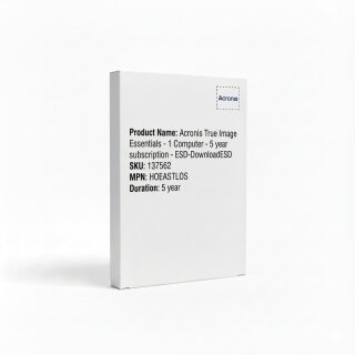 Acronis True Image Essentials - 1 Computer - 5 year subscription - ESD-DownloadESD