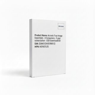 Acronis True Image Essentials - 3 Computers - 5 year subscription - ESD-DownloadESD