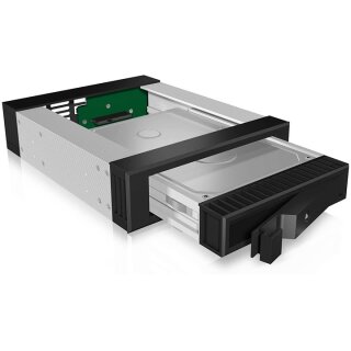 Wechselrahmen, 1x 3,5"/2,5" SATA/SAS HDD zu 1x SATA Host in 5,25" Einbauschacht, unterstützt SATA III 6 Gbit/s ICY BOX
