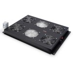 DIGITUS Dachlüftereinheit Unique 4 Lüfter schw.