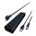 HUB USB 3.0 . 13 Port. +1x Ladeport Aluminium-mit Netzteil ICY BOX