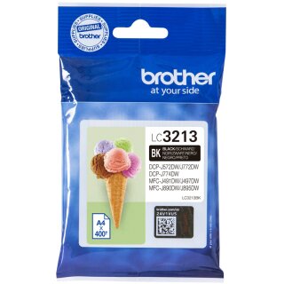 Brother Tinte LC-3213BK Schwarz bis zu 400 Seiten nach ISO/IEC 24711