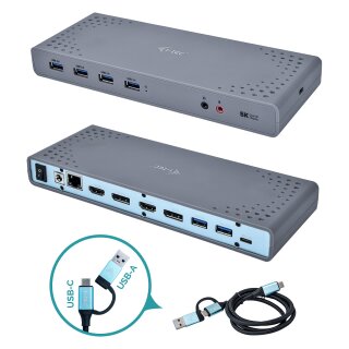 D I-Tec USB 3.0 / USB-C 5K Universal Dual Docking Station