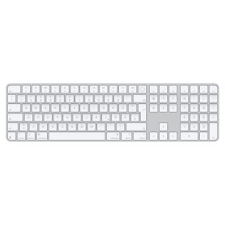 Apple Magic Keyboard with Touch ID and Numeric Keypad for Mac models with Apple silicon - German - White Keys