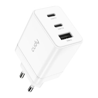 Cudy 3-Port 67W USB-C Charger with EU Plug