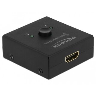 DELOCK HDMI 2 - 1 Umschalter bidirektional 4K 60 Hz kompakt