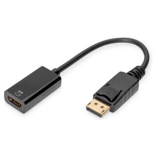 DIGITUS Aktiver DisplayPort Adapter/Konverter, DP auf HDMI