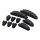 Kabelhalter-Set, ABS, 10 Stk., schwarz, selbstklebend