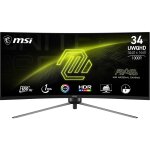 34"(86.4cm)TFT MSI MAG 345CQRDE UWQHD 180Hz Curved...