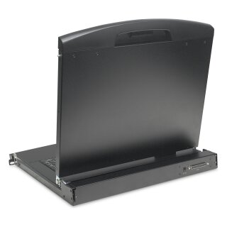 Digitus Modulare HD LCD KVM Konsole mit 19" TFT, 8-Port VGA KVM Anschluss, Touchpad, deutsches Tastaturlayout