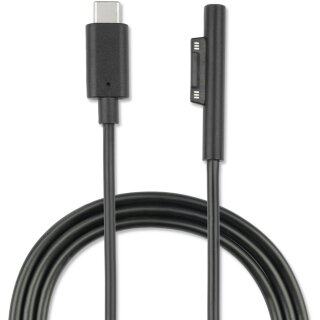 4smarts Ladekabel Micorosft Surface Connect zu USB Typ-C 5A 1m black