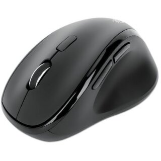 MANHATTAN Ergonomische Funkmaus USB-A/C 6 Tasten + Mausrad
