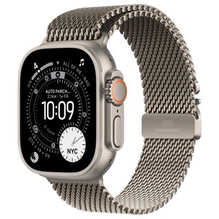 Apple Watch Ultra 3 Titanium Cellular 49mm Natur (Milanaise Titan natur) Small