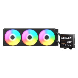 K COUGAR CPU Wasserkühlung Poseidon Vistek Pro 360,ARGB,Schw.