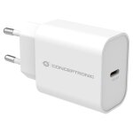 CONCEPTRONIC Ladegerät 1Port USB-C 25WPD3.0/PPS ws