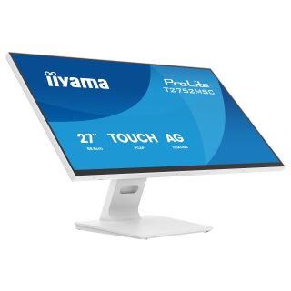 68,6 cm/27" (1920x1080) iiyama ProLite T2752MSC-W1AG 16:9 IPS 5 ms Touch10pt HDMI DisplayPort USB-Hub Speakers VESA White