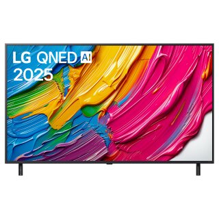 139,7cm/55" (3840×2160) LG 55QNED80A6A 16:9 QNED 4K 60 Hz a7 Gen8 HDMI×3 USB×2 LAN WiFi webOS25 Black