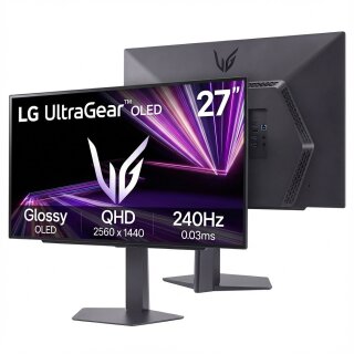 67,3cm/26,5" (2560×1440) LG UltraGear 27GX704A-B 16:9 OLED 0,03ms 240Hz HDMI 2.1×2 DisplayPort 1.4 USB Hub VESA Black