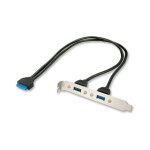 LINDY Slotblech USB 3.0 Adapter 2xUSB 3.0 Typ A an 20 pol.