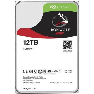 Seagate 2er Set IronWolf NAS HDD ST12000VN0008 - 12 TB 3,5 Zoll SATA 6 Gbit/s CMR