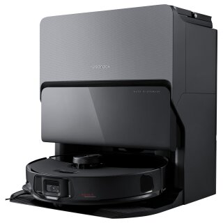 Roborock S8 MaxV Ultra, Kombi, Schwarz, Rund, Staubbeutel, 0,27 l, 67 dB