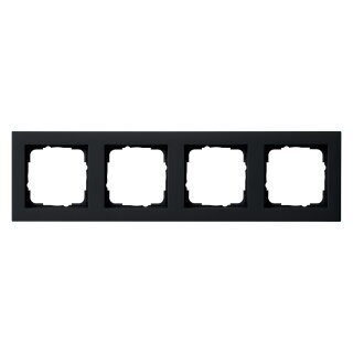 GIRA 021409 Abdeckrahmen 4f Gira E2 Schwarz