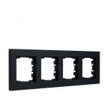 GIRA 021409 Abdeckrahmen 4f Gira E2 Schwarz