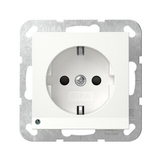 GIRA 417003 SCHUKO LED-Leuchte + SH System 55 Reinweiß
