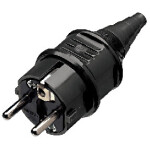 Mennekes 10754 Schukostecker sw schlagfest