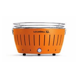 LotusGrill G435 Holzkohlegrill XL rauchfrei, mandarinorange