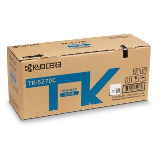 Kyocera Toner TK-5270C Cyan bis zu 6.000 Seiten gem. ISO/IEC 19798