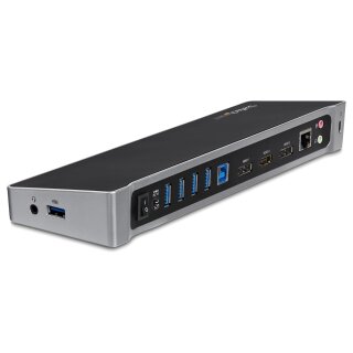 D StarTech Triple-Video Laptop Dockingstation - USB 3.0 - Docking Station