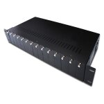 DIGITUS Medienkonverter Chassis 2HE 14-Slots schwarz