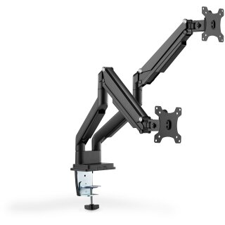 DIGITUS DA-90395 Tischhalterung für 2 Monitore bis 32" 9KG Gasdruckfeder