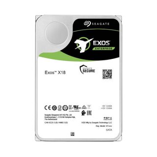 16TB Seagate Exos X18 ST16000NM004J 7200RPM 256MB Ent. *Bring-In-Warranty*