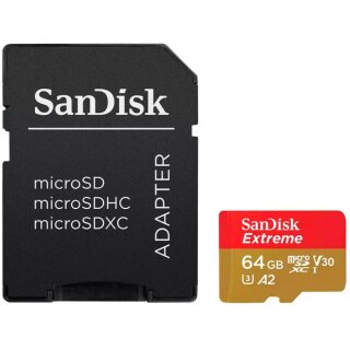 CARD 64GB SanDisk Extreme PLUS microSDXC 200MB/s +Adapter