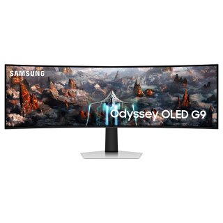 124cm/49" (5120x1440) Samsung Odyssey G9 S49CG934SU Curved OLED DualQuadHD 240Hz DisplayHDR400 0,03ms DP MicroHDMI HDMI Speaker Silver