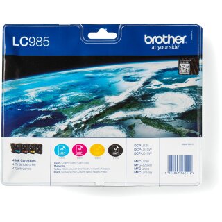 Brother Tinte LC-985 Value Pack (BK/C/M/Y)